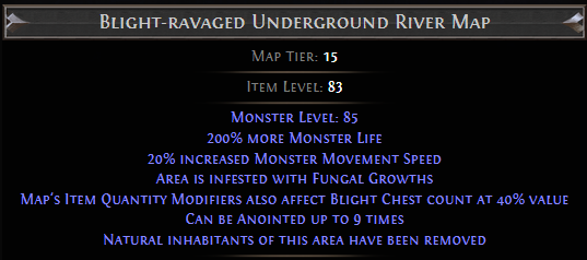 Blight-ravaged Underground River Map