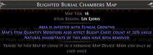 Blighted Burial Chambers Map PoE