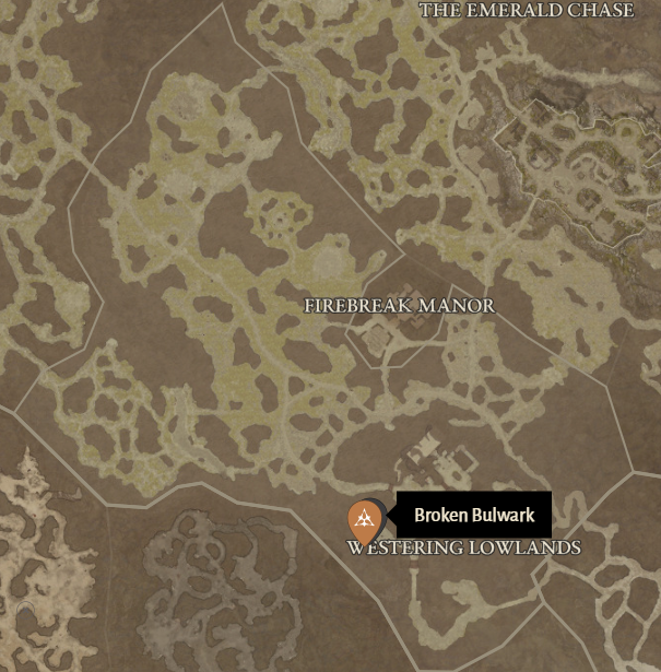 Broken Bulwark Diablo 4 Location