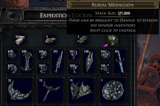 Burial Medallion PoE