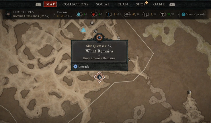 Bury Erdene's Remains - Diablo 4