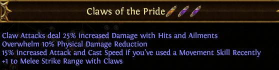 Claws of the Pride PoE