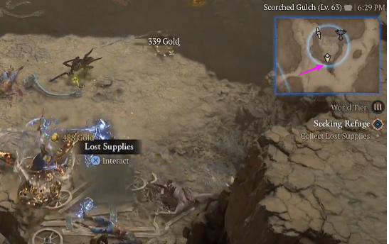 Collect Lost Supplies - Diablo 4