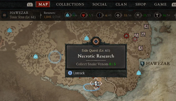Collect Snake Venom - Diablo 4