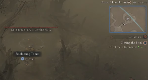 Collect the ledger pages - Diablo 4