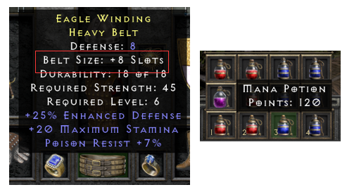 D2R Belt Size: +8 Slots