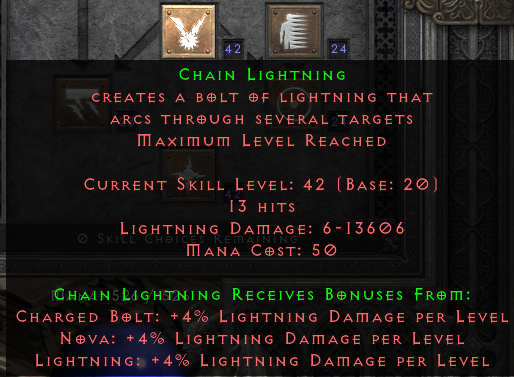 D2R Chain Lightning Build Example