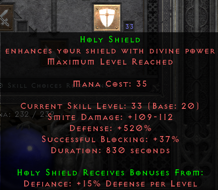 D2R Holy Shield