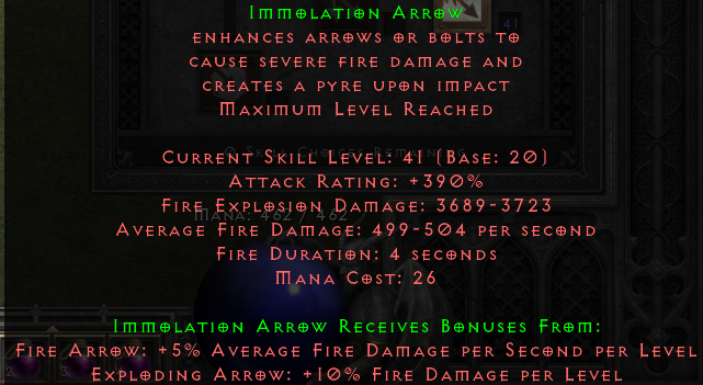 D2R Immolation Arrow Build Example