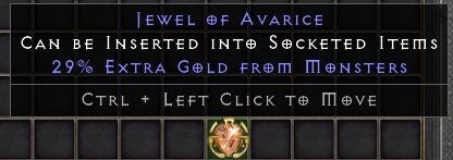 D2R Jewel Gold Related Mods