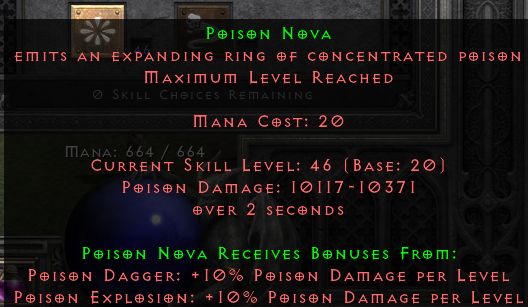D2R Poison Nova Build Example