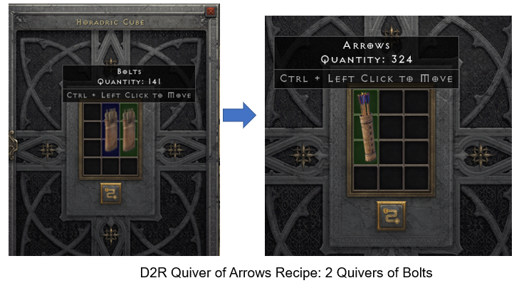 D2R Quiver of Arrows Recipe
