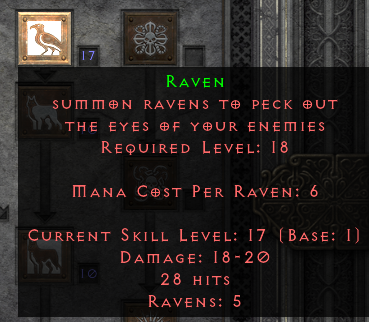 D2R Raven Skill