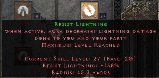 D2R Resist Lightning Build Example