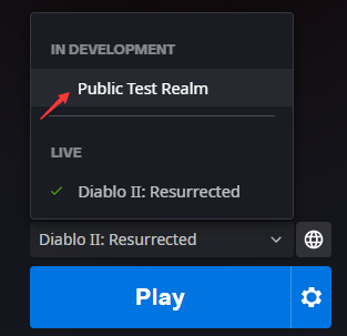 D2R Select Public Test Realm