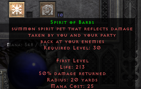 D2R Spirit of Barbs