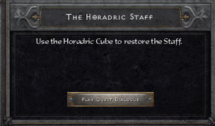 D2R The Horadric Staff quest