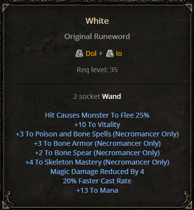 D2R White Runeword