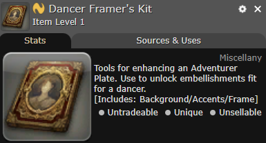 Dancer Framer's Kit