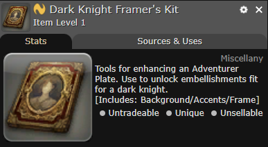 Dark Knight Framer's Kit