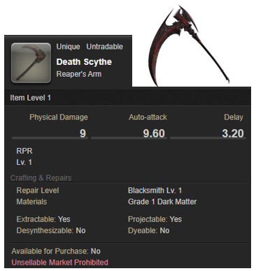 FFXIV Death Scythe