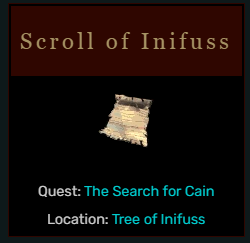 Diablo 2 Scroll Of Inifuss