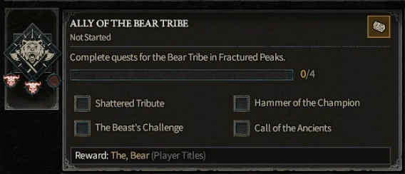 Ally of the Bear Tribe