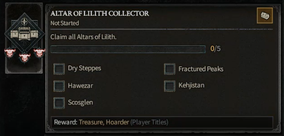 Altar of Lilith Collector
