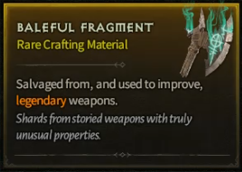 Diablo 4 Baleful Fragment