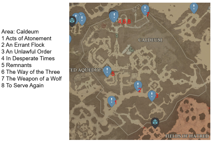 Diablo 4 Caldeum Side Quests