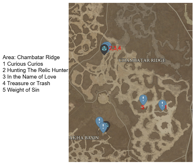 Diablo 4 Chambatar Ridge Side Quests