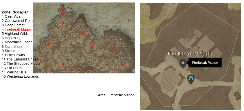 Diablo 4 Firebreak Manor Areas Discovered