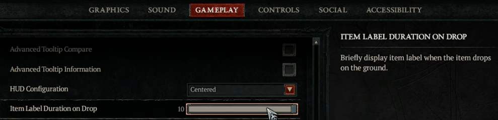 Diablo 4 Item Label Duration on Drop