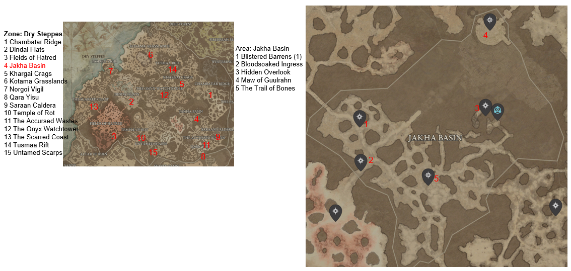 Diablo 4 Jakha Basin Areas Discovered