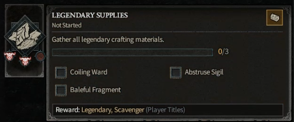 Legendary Supplies