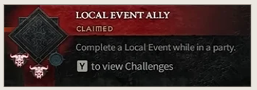Diablo 4 Local Event Ally