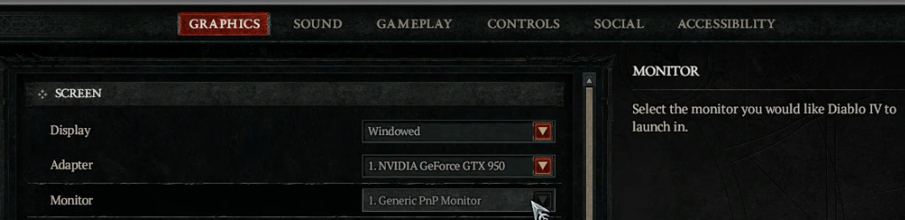 Diablo 4 Monitor