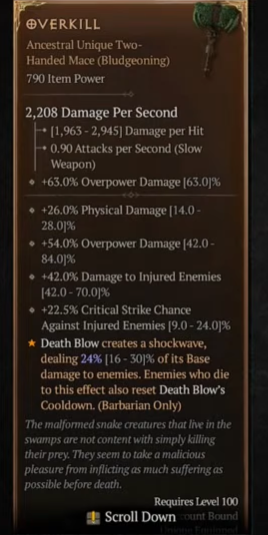 Diablo 4 Overkill