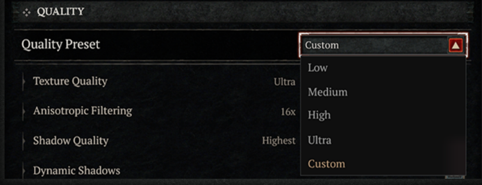 Diablo 4 Diablo 4 Quality Preset