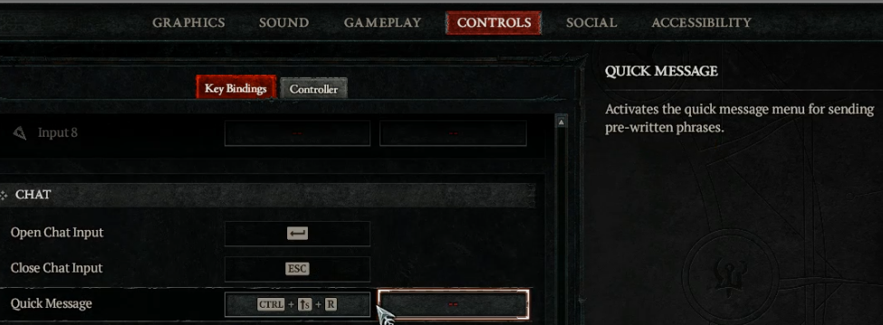 Diablo 4 Quick Message Hotkey