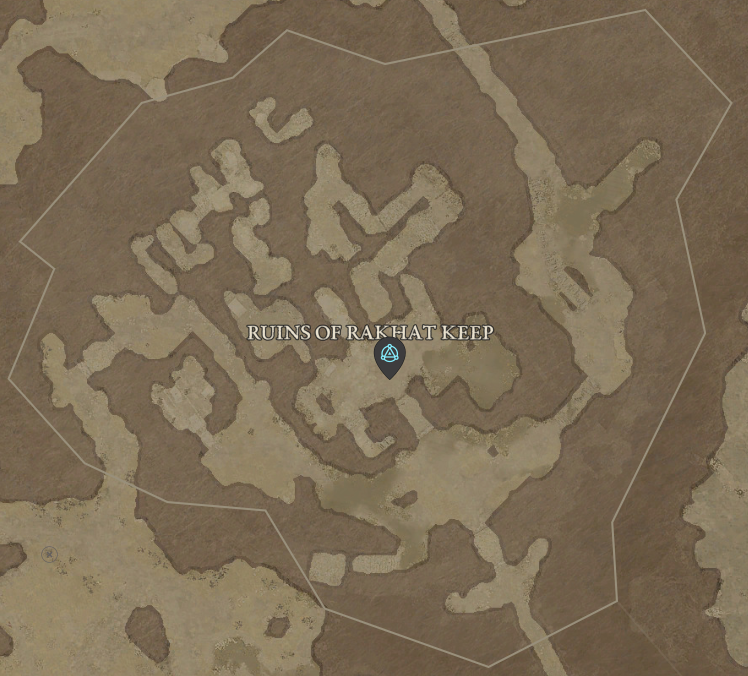 Diablo 4 Ruins of Rakhat Keep Waypoint
