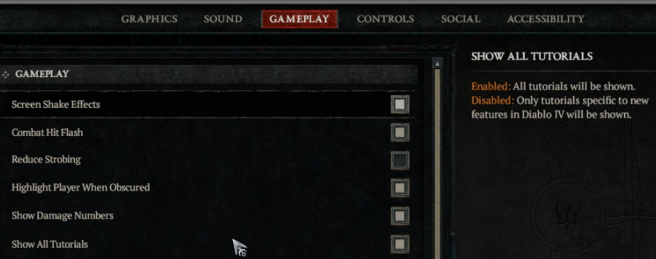 Diablo 4 Show All Tutorials
