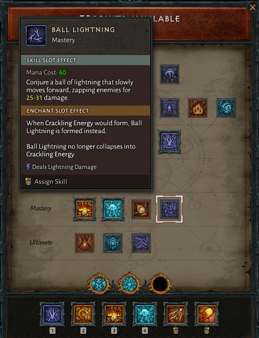 Diablo 4 Sorceress Enchantment System