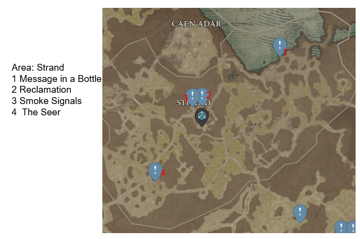Diablo 4 Strand Side Quests