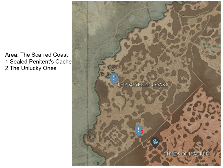 Diablo 4 The Scarred Coast Side Quests