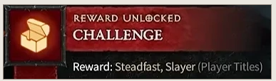 Diablo 4 Title: Steadfast Slayer