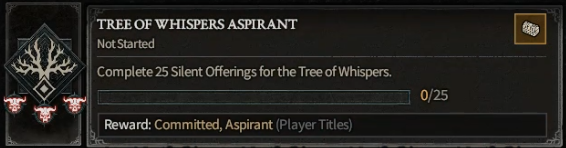 Tree of Whispers Aspirant