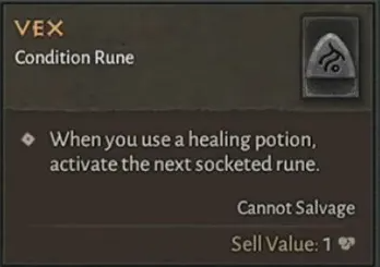 Diablo 4 Vex Rune