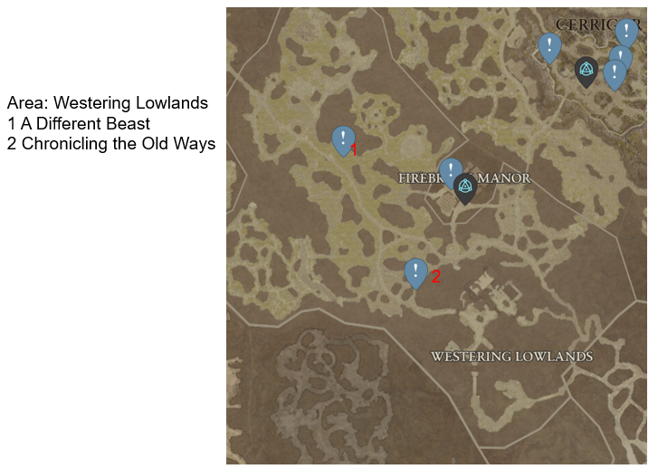 Diablo 4 Westering Lowlands Side Quests
