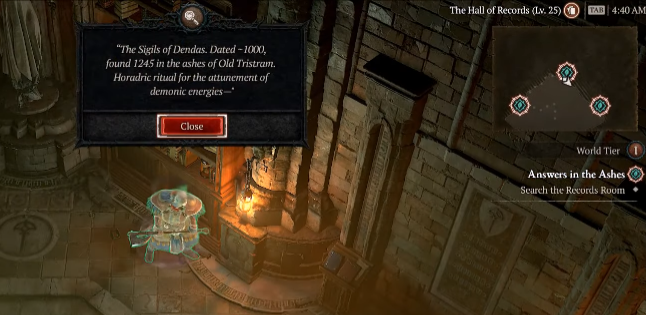 Answers in the Ashes - Diablo 4